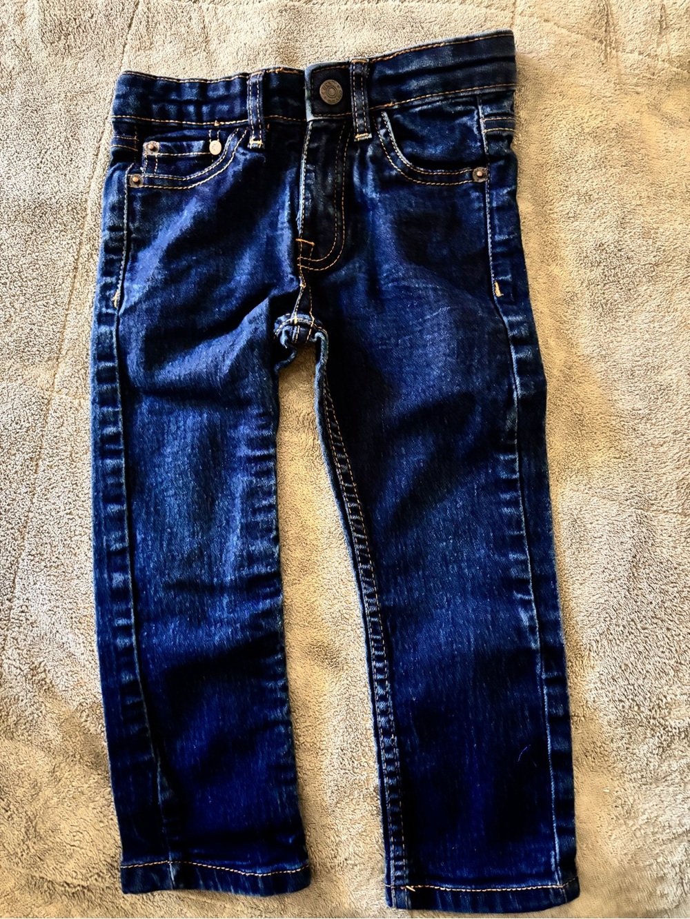 Lucky Brand Girls Skinny Dark Blue Denim Jeans